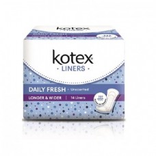 KOTEX P/LINERS L&W UNSCENTED 14S