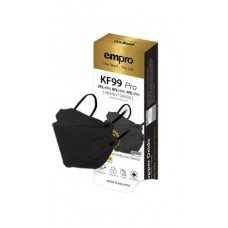 EMPRO RESPIRATOR KF99 PRO COPPER OXIDE ANTIMICROBIAL FACE MASK 4PLY (JET BLACK) 12S